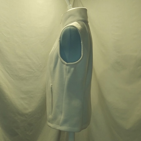 Columbia White Fleece Vest - Picture 3 of 10